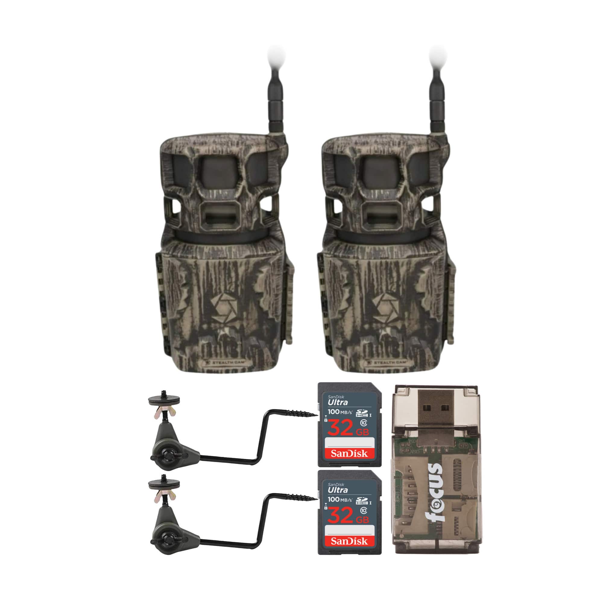 Stealth Cam - Revolver Pro 2.0 360-Degree 1440p Video Trail Camera (Brown) Bundle price history on PriceWatchPro