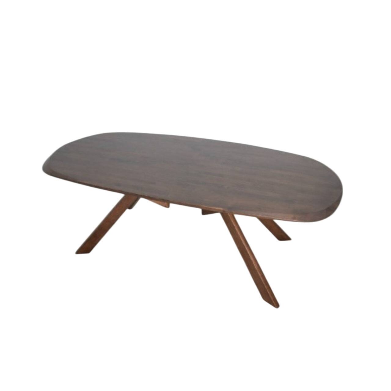 Alt View 1. Manhattan Lane - Ziva 7pc Dining Table Set, 6 Side Chairs, 3D Edges, Brown Solid Wood - Walnut Brown.