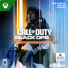 XBOX SERIES X|S
XBOX ONE
WINDOWS
CALL OF DUTY BLACK OPS 7
VAULT EDITION UPGRADE
MATURE 17+
ESRB
Xbox Play Anywhere
ACTIVISION