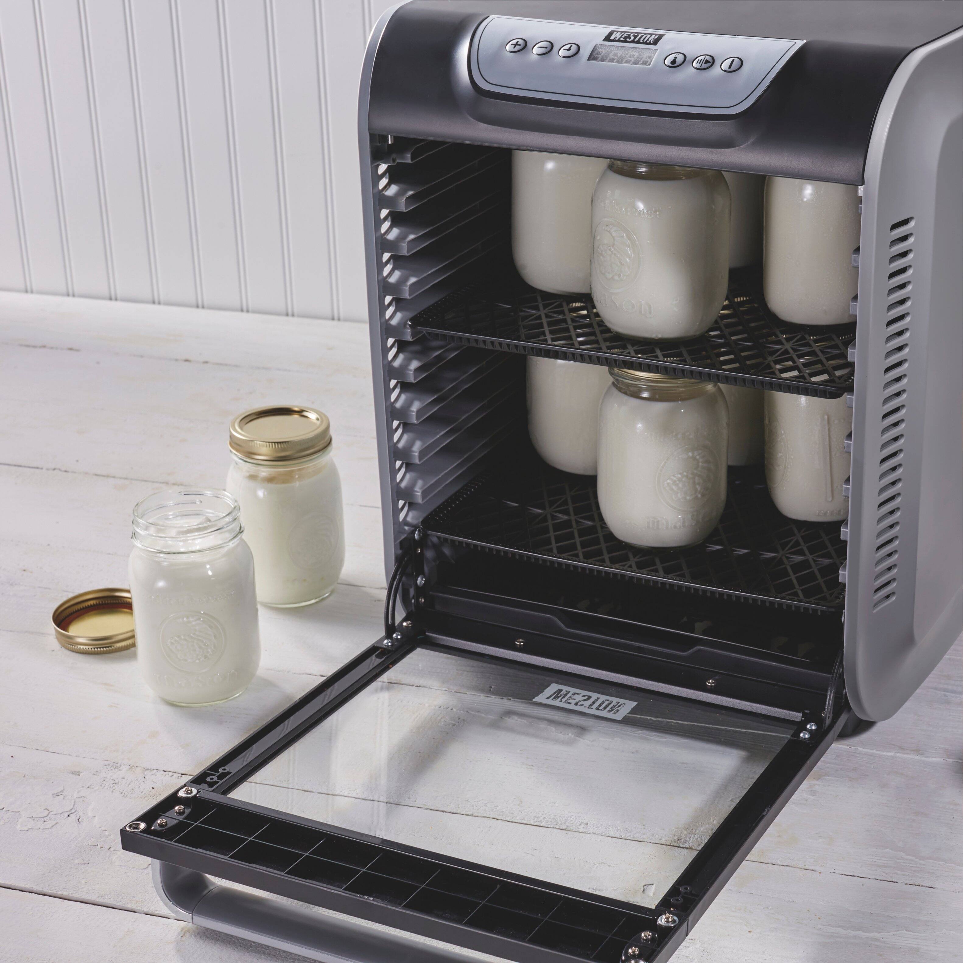 Alt View 11. Weston - Weston 10 Tray Digital Food Dehydrator with Oven-Style Door - BLACK.