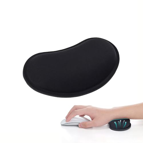 Cozy Serene - Wrist Rest For Mouse Memory Foam Cushion Support Pad With Non-slip Base Typing Office Home Gaming Computer - Black