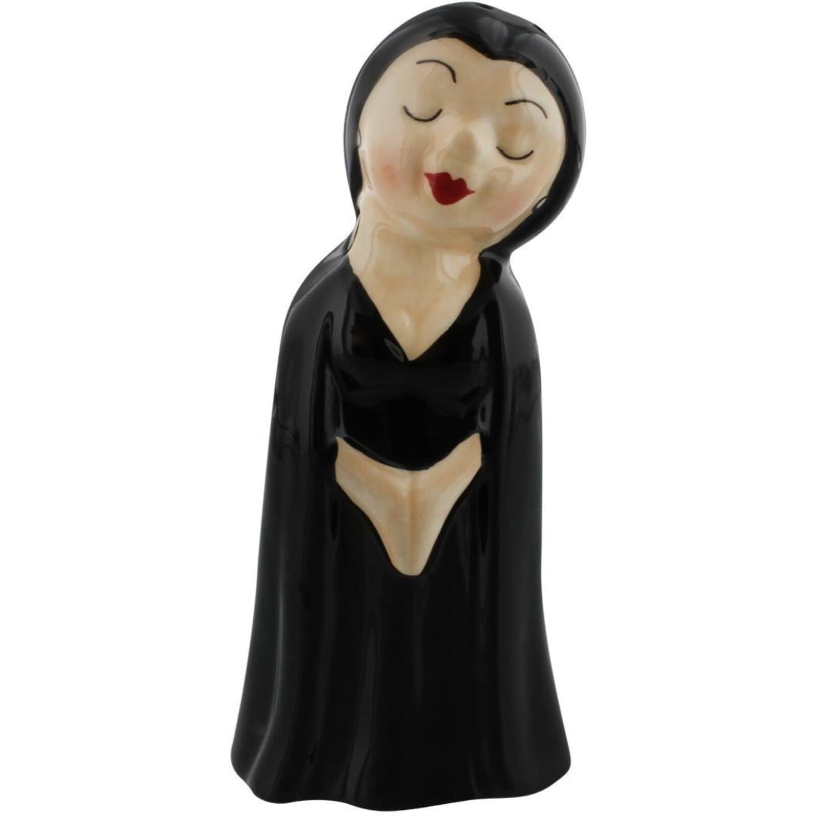 Left. Pacific Trading - 2-Piece Vampire Love at First Bite Set of Kissing Salt and Pepper Shakers, 4-Inch, Black - Black.