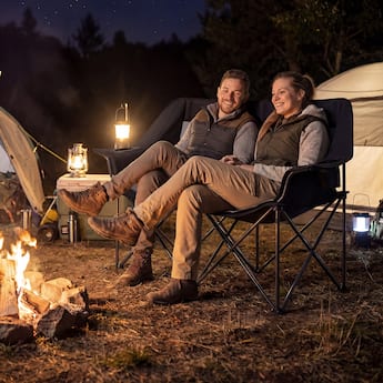 Gymax Double Camping Chair w/ Cup Holders Glass Racks & Mesh Gymax Double Camping Chair w/ Cup Holders Glass Racks & Mesh