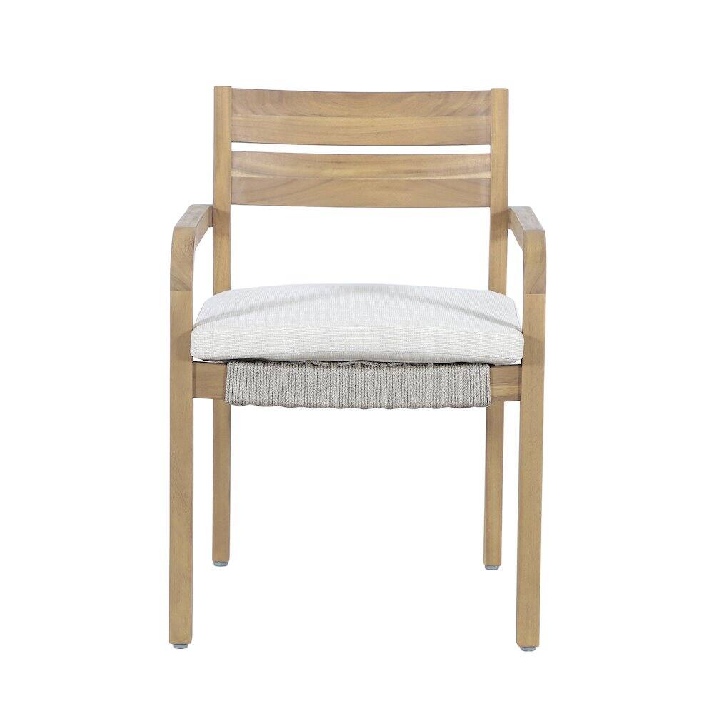 Alt View 1. New Classic Furniture - Arden Wood Patio Dining Chair in Natural (Set of 2) - Natural/Brown.
