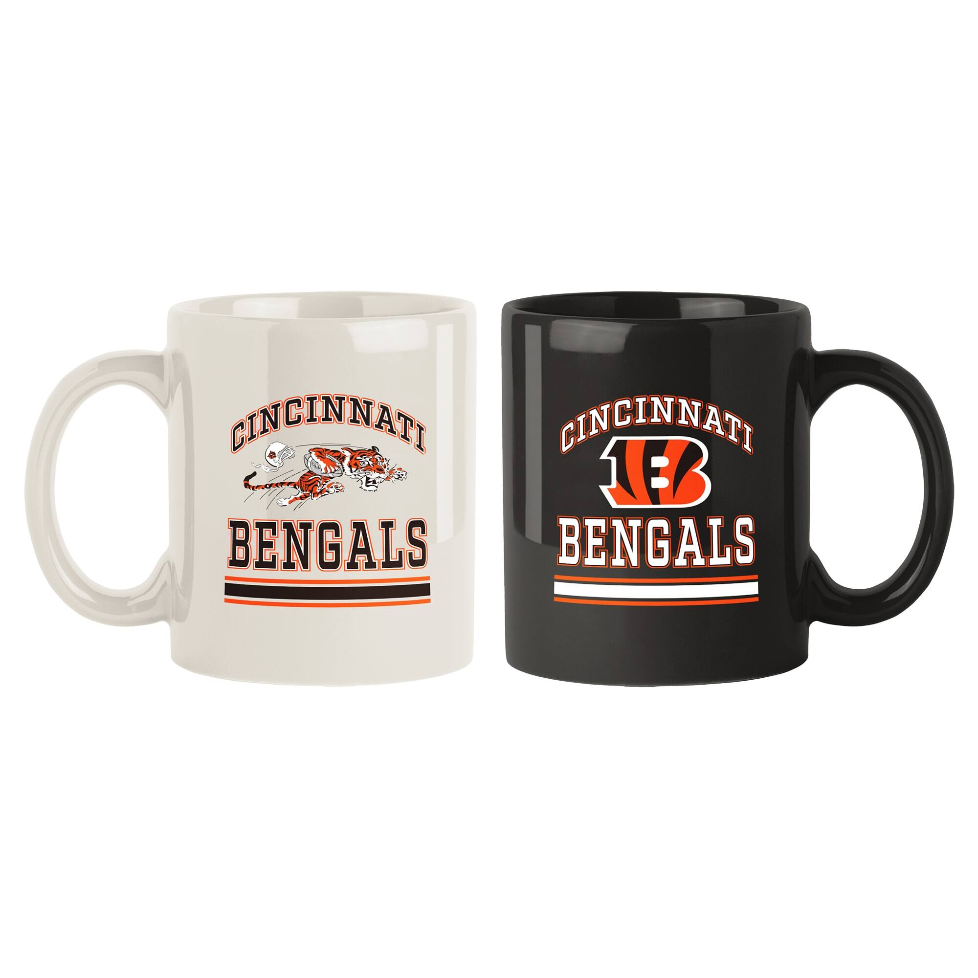 Logo Brands - Cincinnati Bengals 15oz. Current & Throwback Mug Set - Multicolor price history on PriceWatchPro