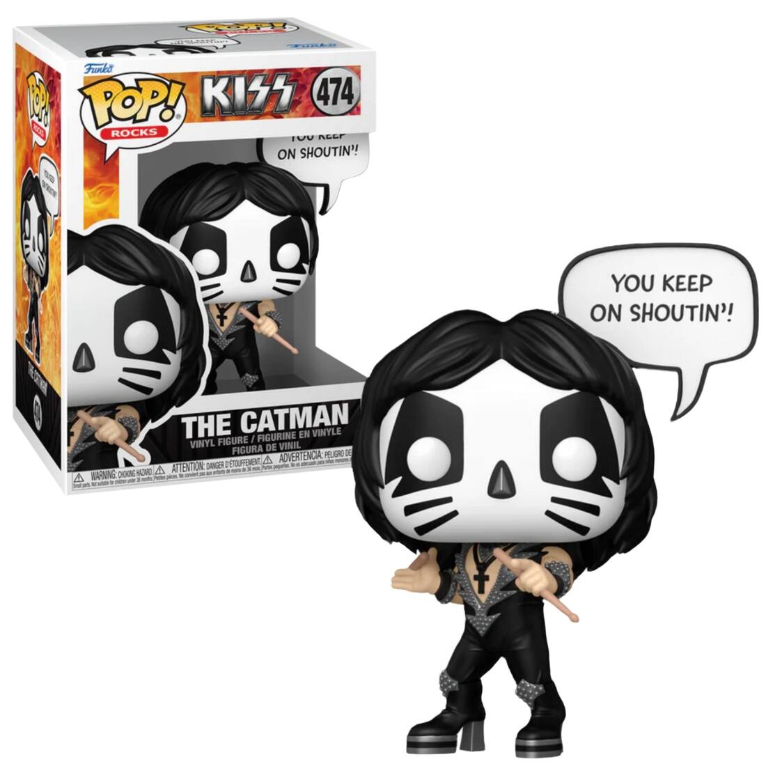 Funko - Pop! KISS: The Catman You keep on Shoutin - Multicolor