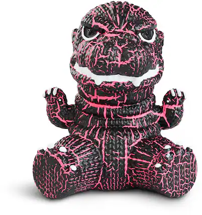 Front. Handmade by Robots - Handmade by Robots - Godzilla #379 (Pink & Black Crackle) - COLLECTIBLES - Multicolor.