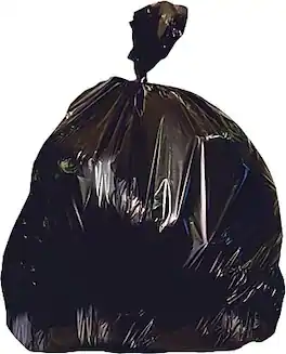 Heritage Bag - 20-30 Gallon Industrial Trash Bag, 36" x 30", Low Density, 0.65 mil - Black