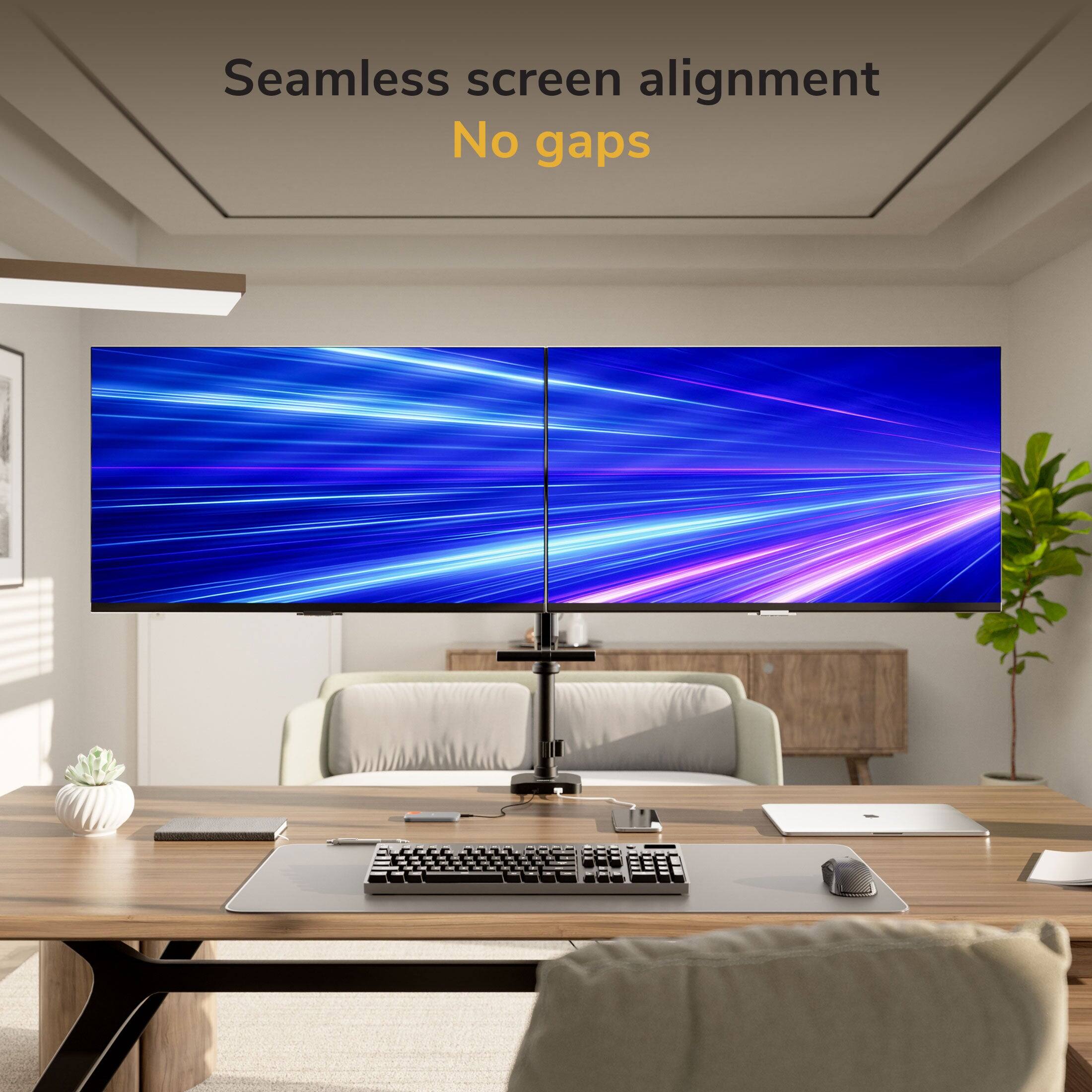 Seamless screen alignment  
No gaps