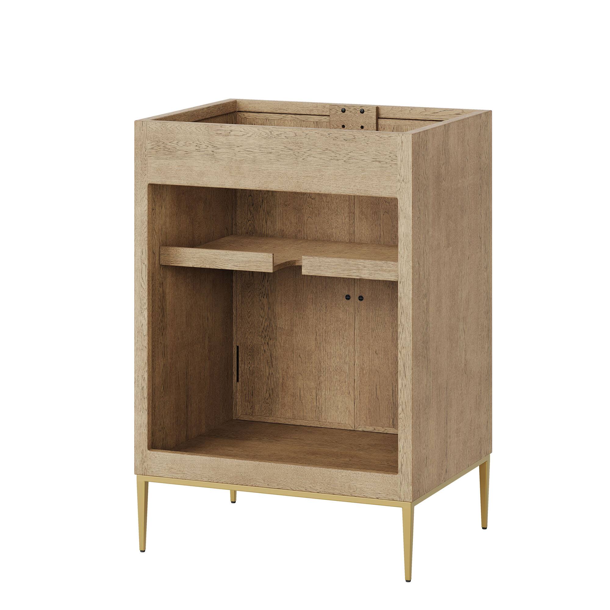 Alt View 2. Modway - Awaken 24" Bathroom Vanity Cabinet by Modway - Oak.