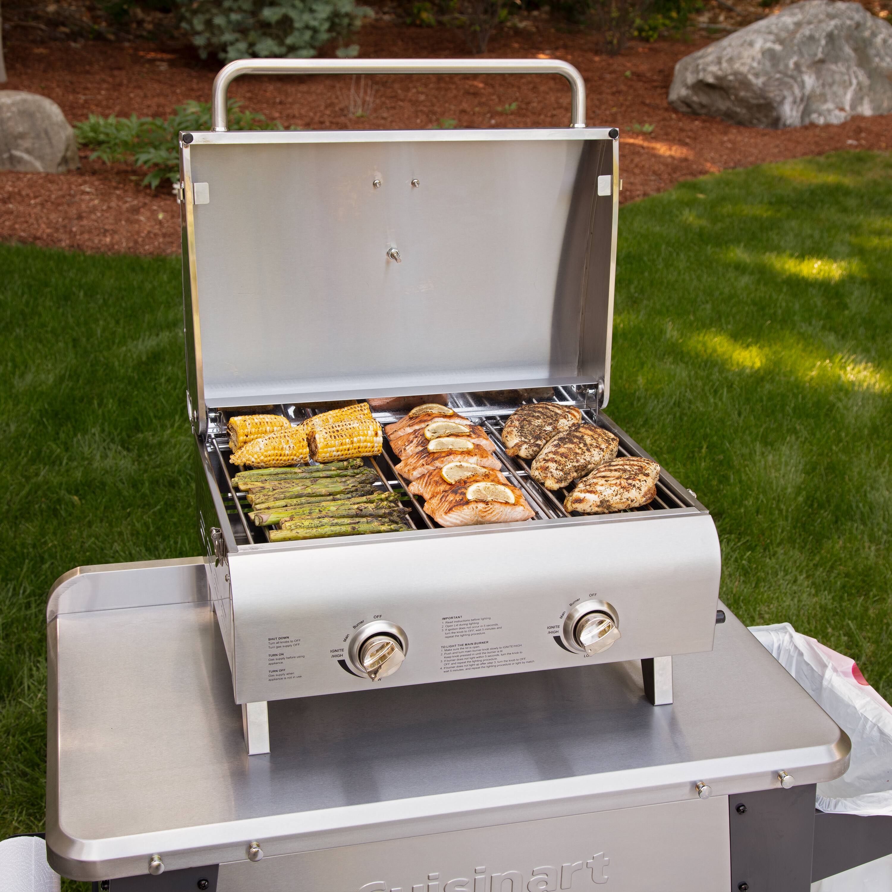 Alt View 20. Cuisinart - Chef's Style Stainless Tabletop Grill - Stainless Steel.