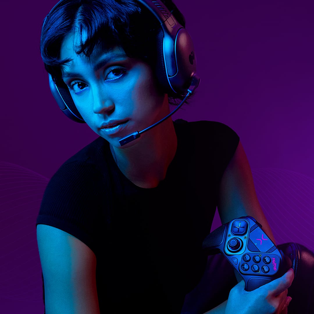 Alt View 14. PDP - Victrix Pro BFG Wireless Controller for PS5, PS4, and PC, Sony 3D Audio, Modular Buttons/Clutch Triggers/Joystick - Black.