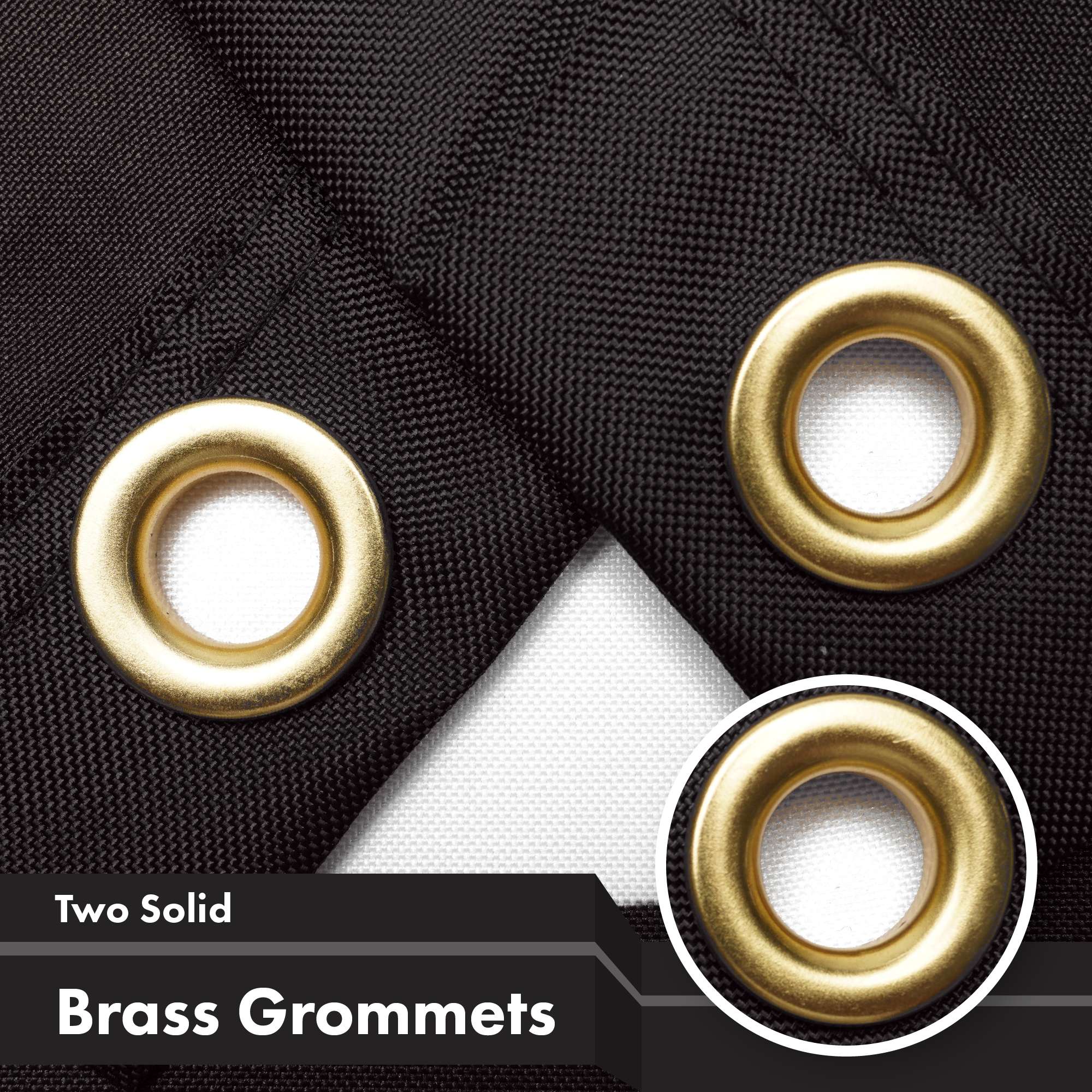 Two Solid Brass Grommets