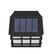 Alt View 9. Emma + Oliver - Set of 6 Solar Deck and Fence Lights, Decorative Outdoor Solar Powered Weatherproof Wall Mount Fence and Deck Lighting - Black.