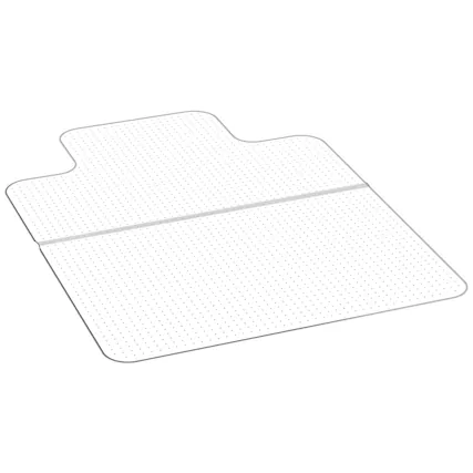 Front. VEVOR - Chair Mat with Lip, 36 x 48-inch Office Chair Mat for Low Pile Carpeted Floors, Plastic Floor Protector Rug with Studded - Transparent.