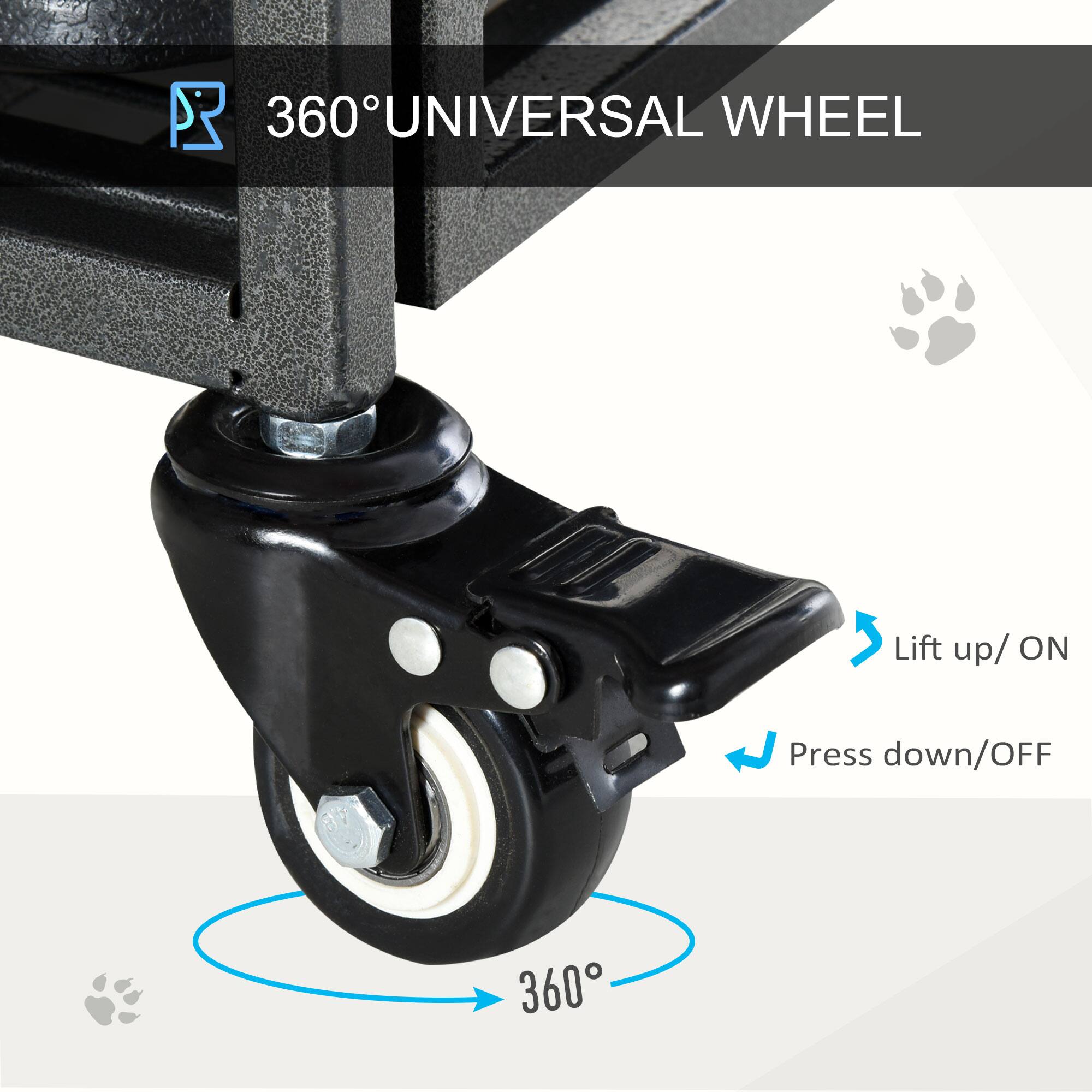 360° UNIVERSAL WHEEL

Lift up/ ON

Press down/ OFF

360°