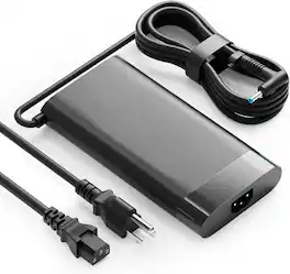 Core Tech - 200W Laptop Charger for HP Victus 15/16, OMEN 15/17 & Pavilion 15/17 with Power Cord - Black
