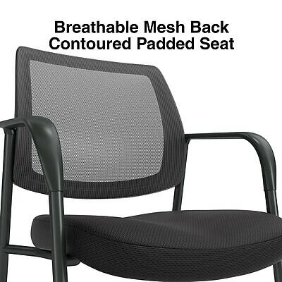 Breathable Mesh Back  
Contoured Padded Seat