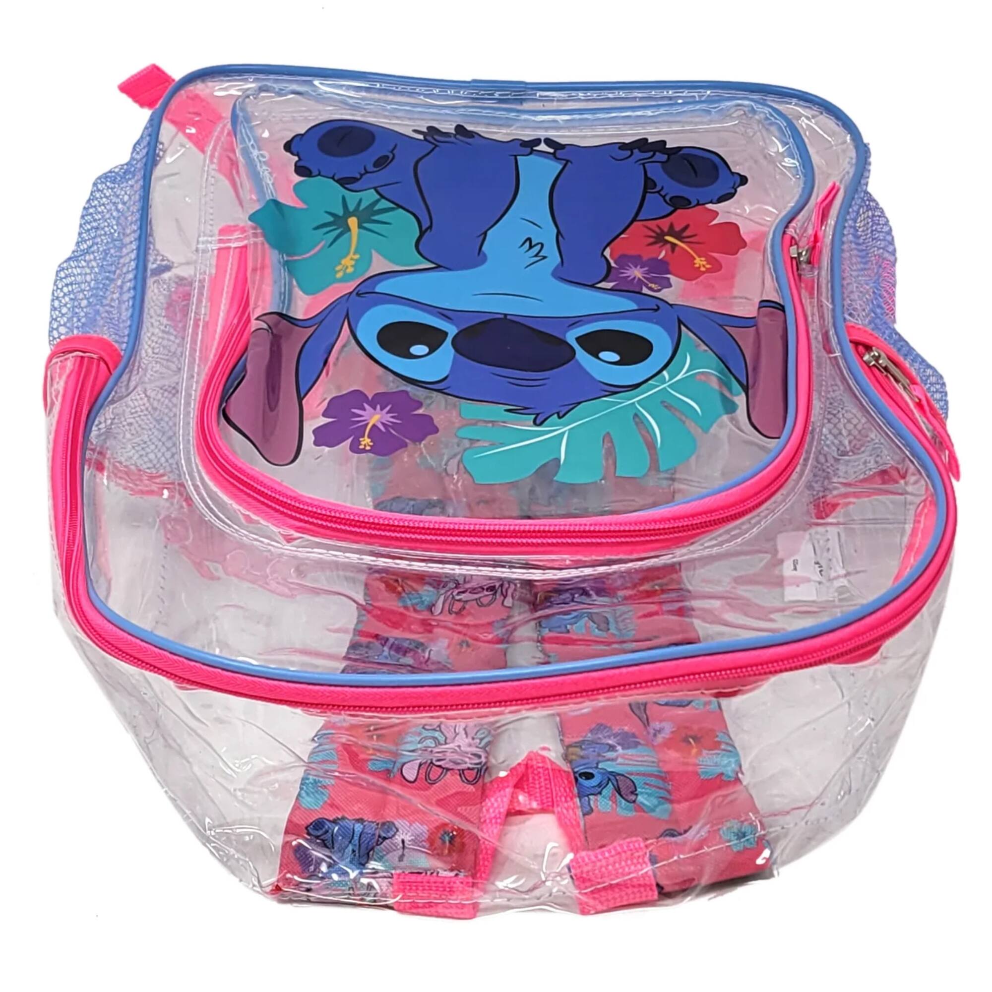 Alt View 1. Disney - Disney Stitch Transparent Backpack Clear 16" Girls School Bag - Multicolored.