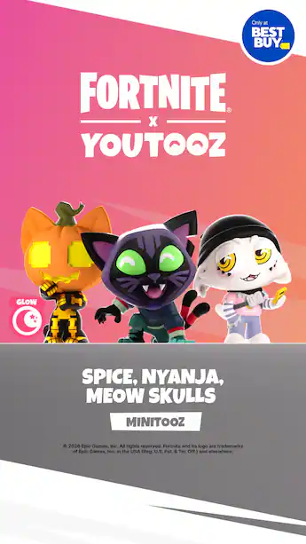 Youtooz Fortnite Minitooz 3 Pack: Spice, Nyanja & Meow Skulls (2.2 Youtooz Fortnite Minitooz 3 Pack: Spice, Nyanja & Meow Skulls (2.2