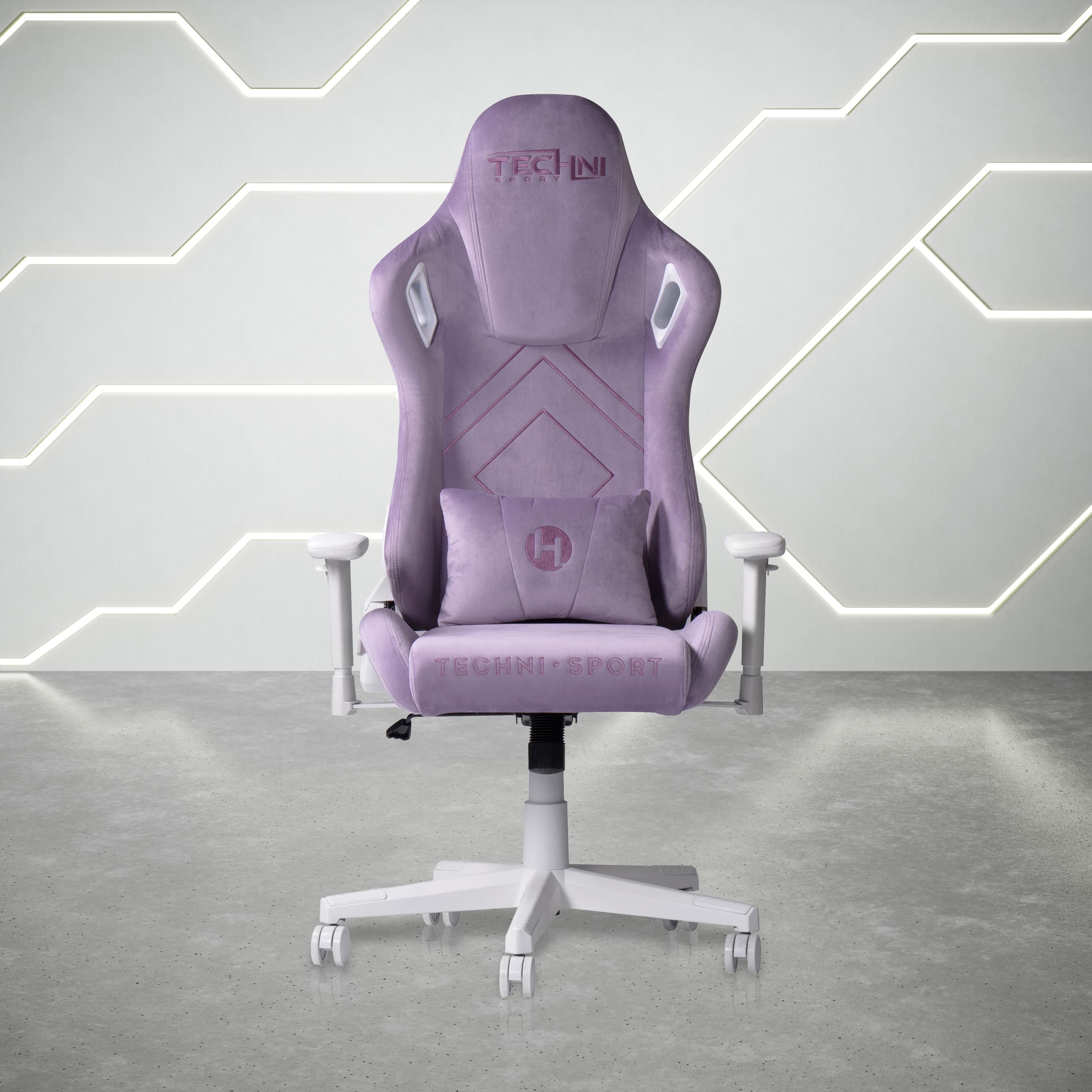Techni Sport - Velvet Gaming Chair - Purple