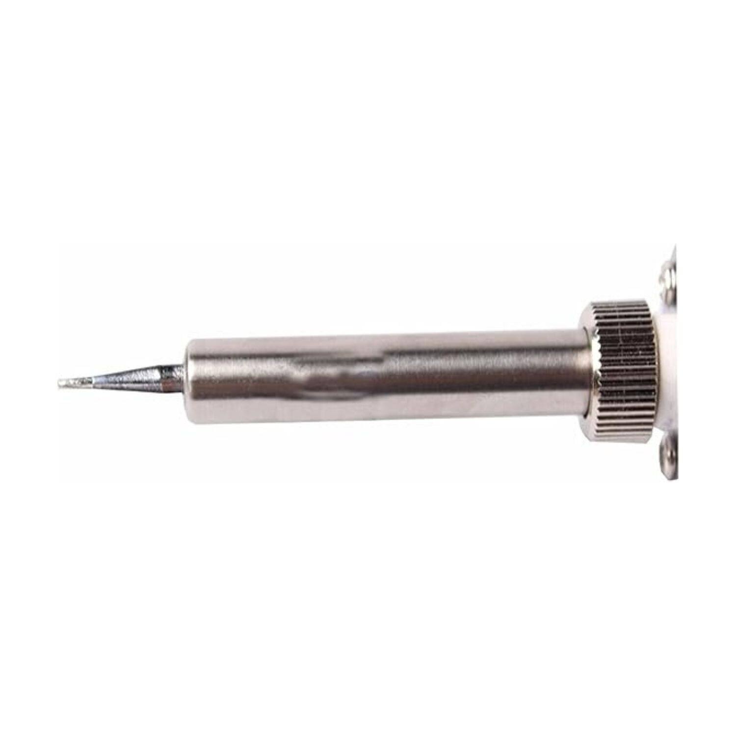 Back. Stock Preferred - 60W Adjustable Temperature Electric Soldering Iron - Black/Silver.