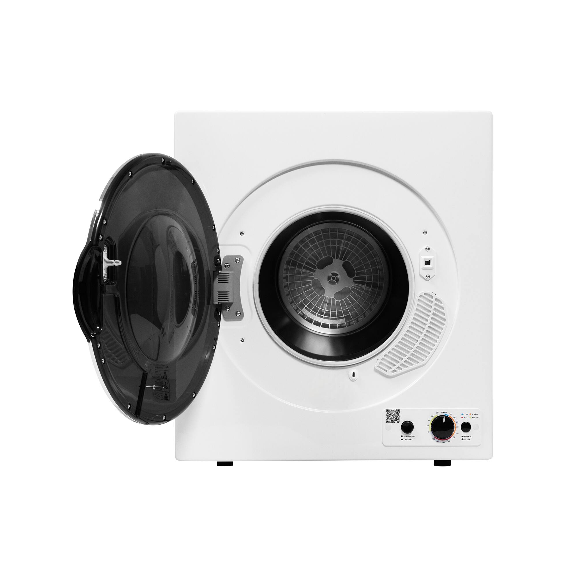 Angle. Equator - Equator ED 850 S Compact 3.5 cu. ft./13lbs Vented Sensor Electric Dryer Knob Control w/ Sleep Mode 110V/1500W - White.