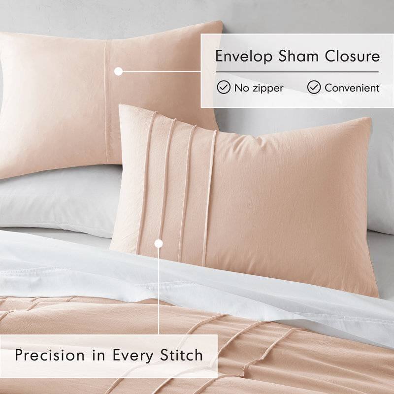 Envelop Sham Closure  
- No zipper  
- Convenient  

Precision in Every Stitch