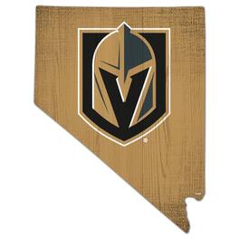 Fan Creations - Vegas Golden Knights 12" Logo State Sign - Multicolor