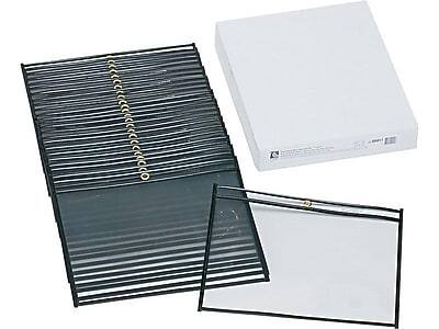 Alt View 1. C-line - Vinyl Job Ticket Holders, 8-1/2" x 11", 25/Pack - Clear.