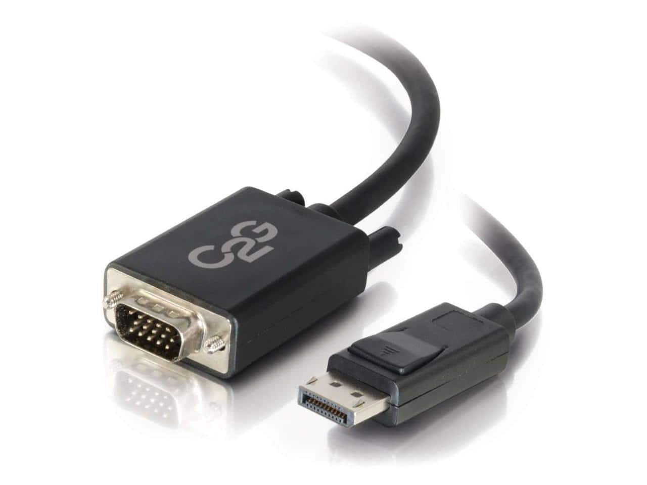 Cables to Go - C2G 54332 DisplayPort Male to VGA Male Active Adapter Cable, TAA Compliant, Black (6 Feet, 1.82 Meters)