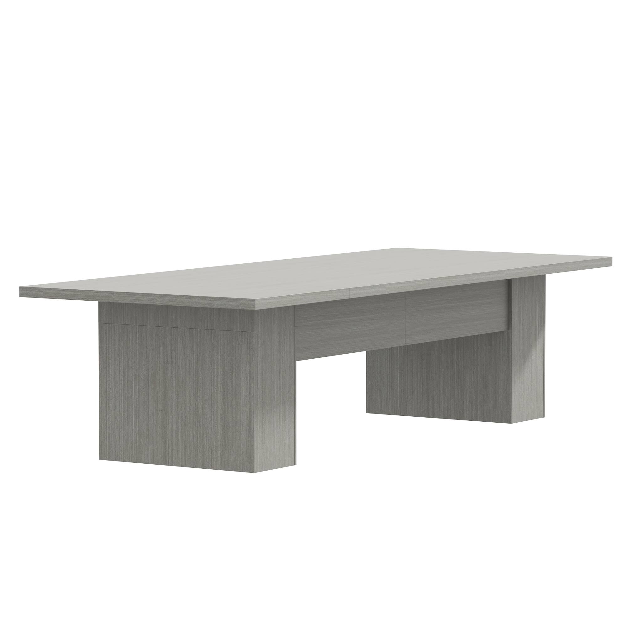Alt View 8. FUFU & GAGA - Extra Large Dining Table for Extended Family, Modern Rectangular Table with Sturdy Top Ideal for Family Gatherings - Light Gray.