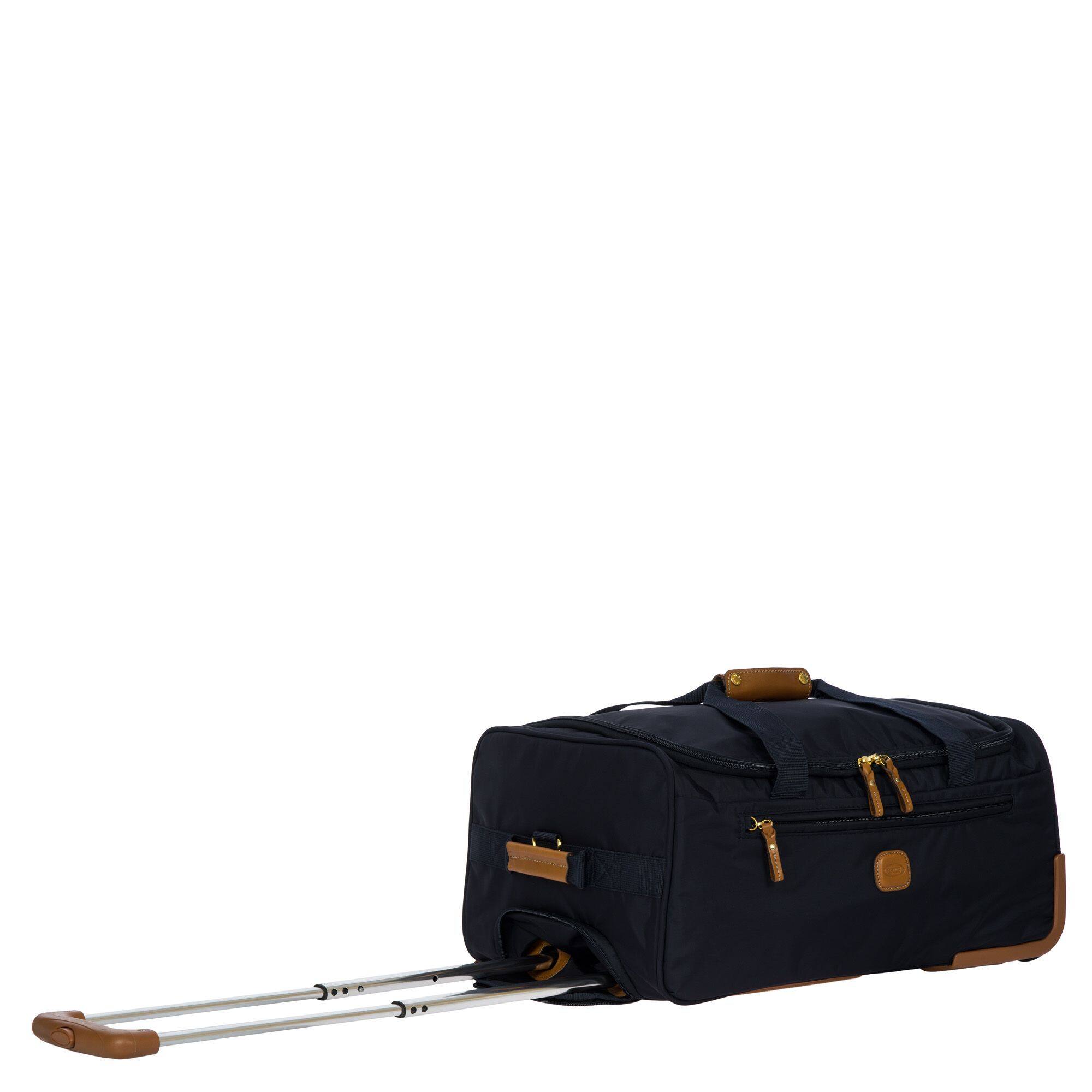 Angle. Bric's - X-travel 21" Carry-On Rolling Duffle, Navy - Blue.