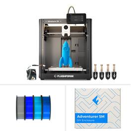 Flashforge - Adventurer 5M 3D Printer, 600mm/s High Speed, Auto Leveling, 280°C Nozzle, PEI Plate, 220×220×220mm - Black