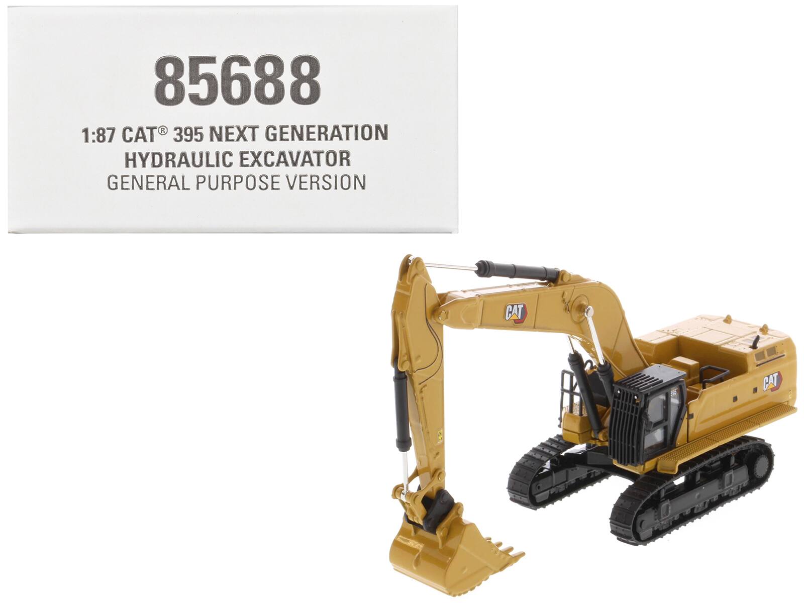 "CAT Caterpillar 395 Next-Generation Hydraulic Excavator Yellow w/Tools ""High Line Series"" 1/87 Model by Diecast Masters" price history on PriceWatchPro
