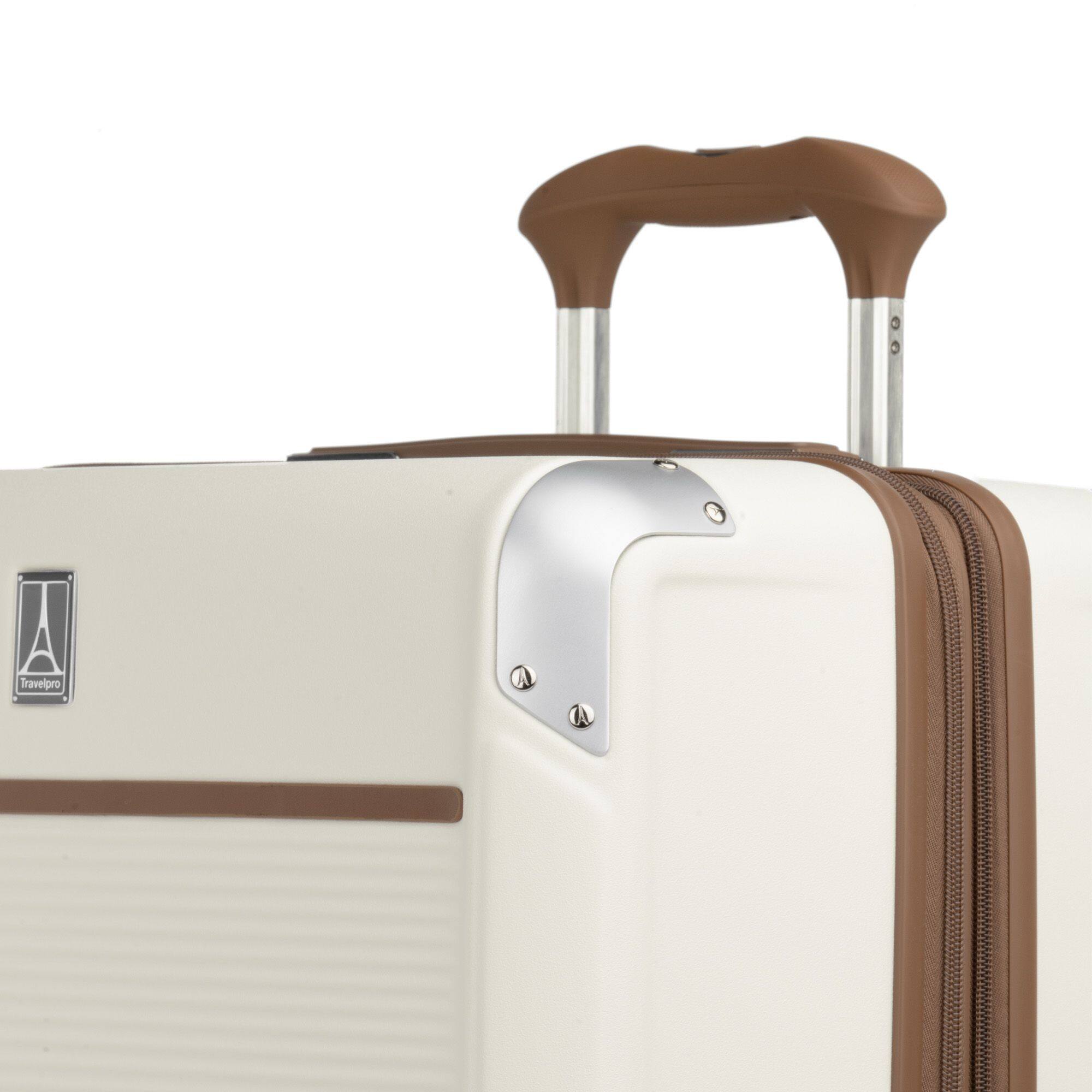 Alt View 5. Travelpro - Platinum Elite Hardside Expandable 29" Large Checked Spinner Luggage - Cream White.