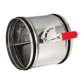 Unique Bargains - 8 Inch HVAC Duct Manual Volume Backdraft Damper, Adjustable Airflow Ducting Branch Vent Damper with Silicone Seal - Silver