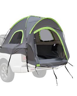 VEVOR - Pickup Truck Tent, Fit 5.0-5.2 ft Truck Tents for Camping, Waterproof PU2000mm 2-3 Person Sleeping Truck Bed Tent - Gray