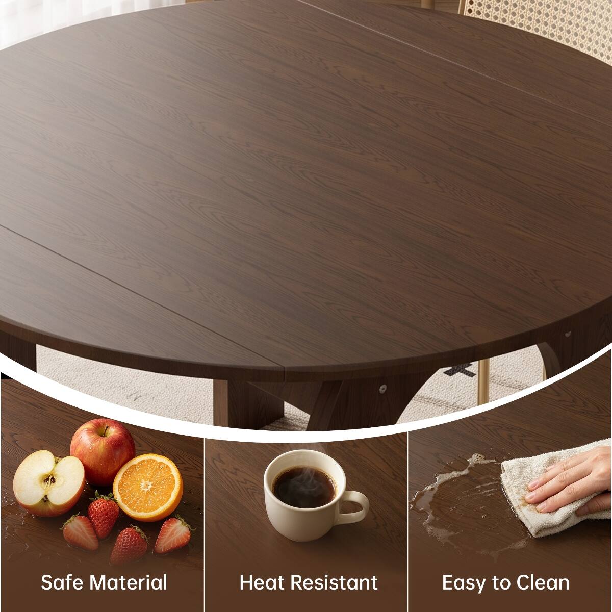 Safe Material  
Heat Resistant  
Easy to Clean