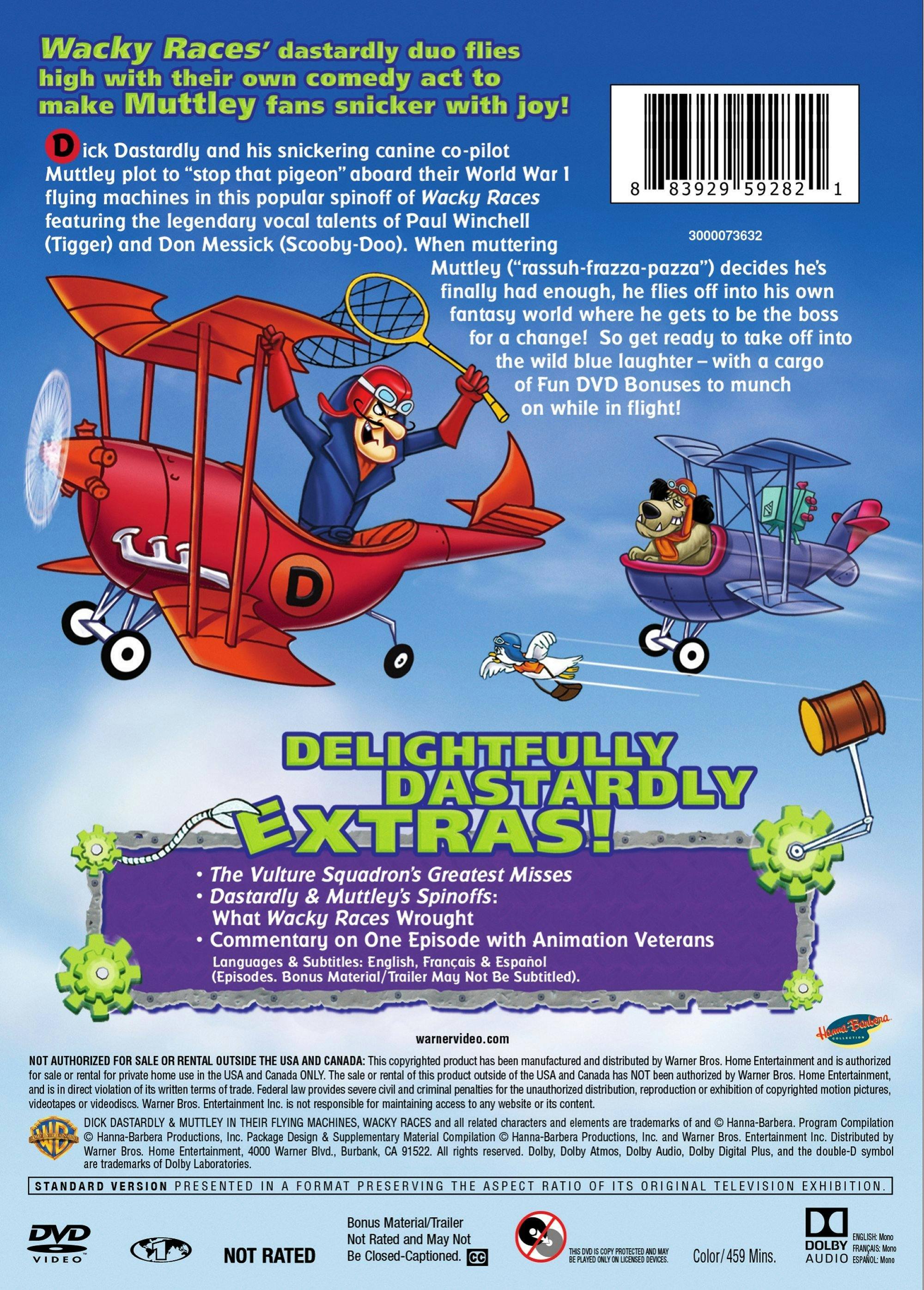 Angle. Dastardly and Muttley in Their Flying Machines: Complete Series (Box Set) [DVD].