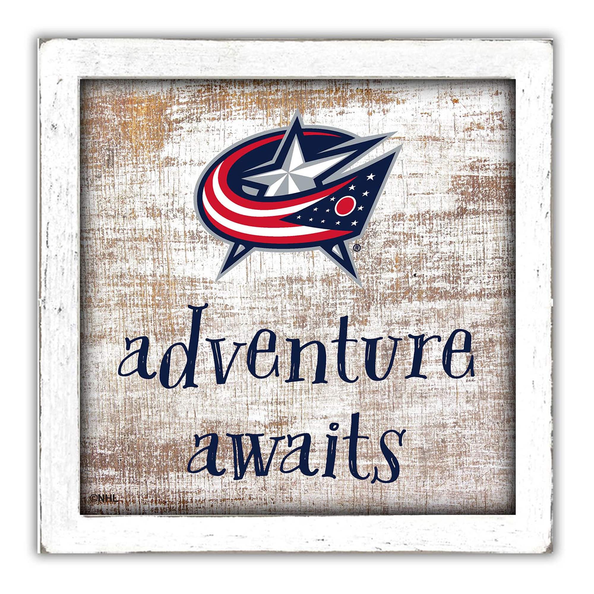 Fan Creations - Columbus Blue Jackets 14'' x 13'' Adventure Awaits Money Box - Multicolor