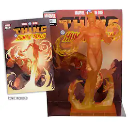 McFarlane Toys - Marvel Human Torch 1:6th Scale Collectible with Scene (Marvel 2-in-One #10) 11.4" Figure