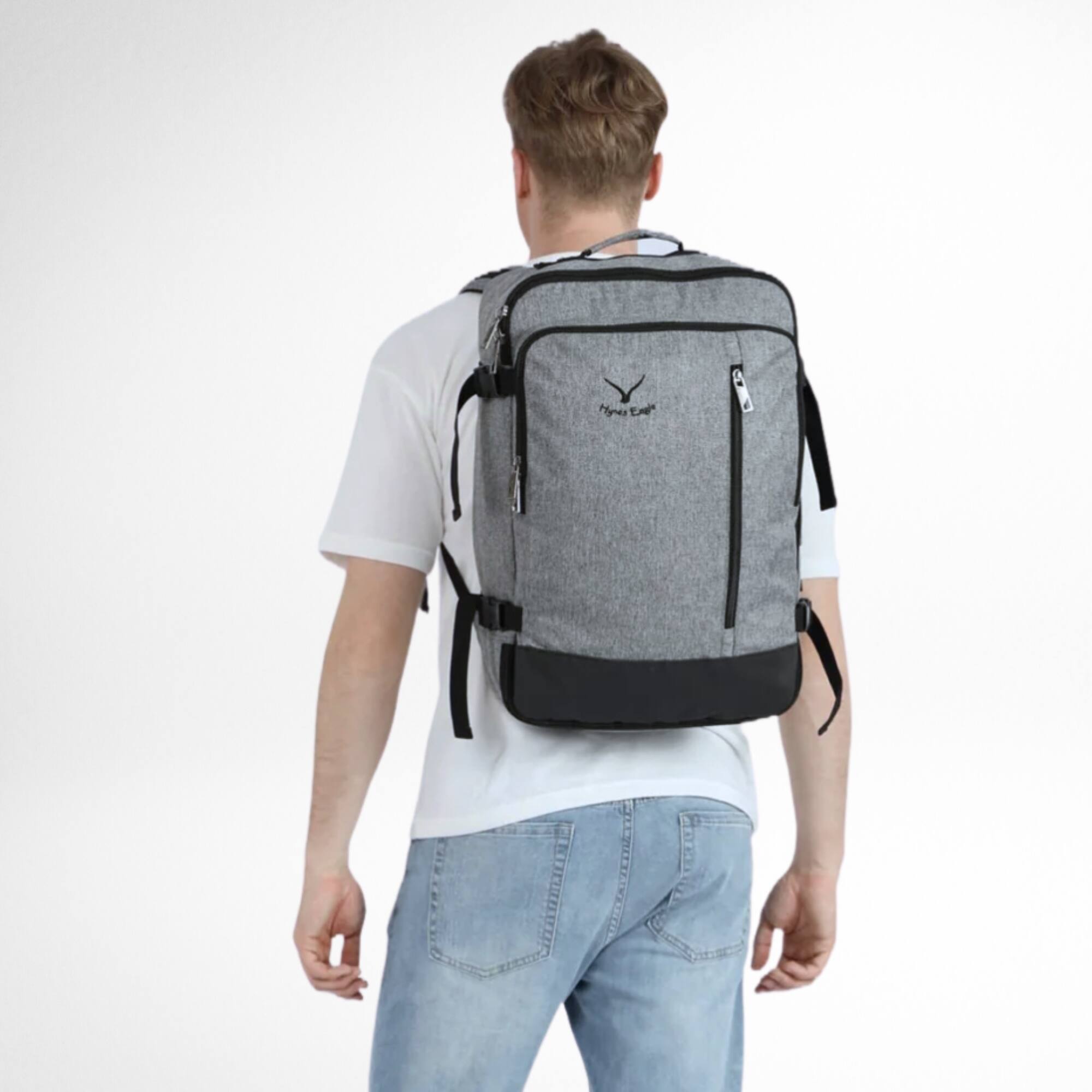 Hynes Eagle Carry On Travel Backpack (38L) Gray - Best Buy