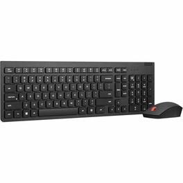 Lenovo - Essential Wireless Keyboard & Mouse Combo, Gen 2 - Black - USB Type A Wireless RF 2.40 GHz Keyboard - English - Macaron
