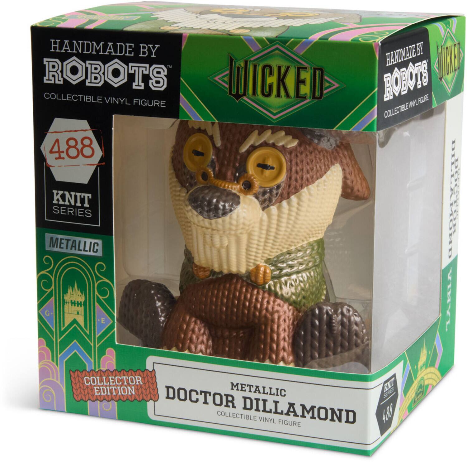 HANDMADE BY ROBOTS  
COLLECTIBLE VINYL FIGURE  

488  
KNIT SERIES  

METALLIC  
COLLECTOR EDITION  

DOCTOR DILLAMOND  
COLLECTIBLE VINYL FIGURE  

WICKED
