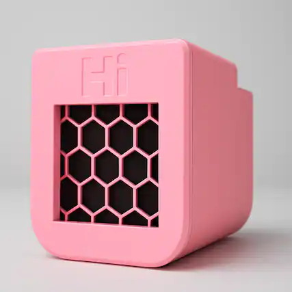 Front. Higher Innovation Inc - Air Purifier Kit Pink - Pink.