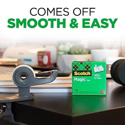 COMES OFF SMOOTH & EASY

Scotch Magic Tape
100s of Uses
1 ROLL
2 1000
2011 N
3M