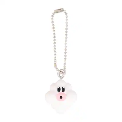 Front. Super Mario Bros. - Super Mario Brothers Foo Keychain - White.