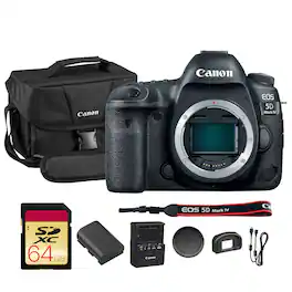 Canon - EOS 5D Mark IV DSLR Camera (Body Only) + More - Black