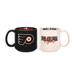 Logo Brands - Philadelphia Flyers 2-Pack 15oz. Stackable Mug Set - Multicolor
